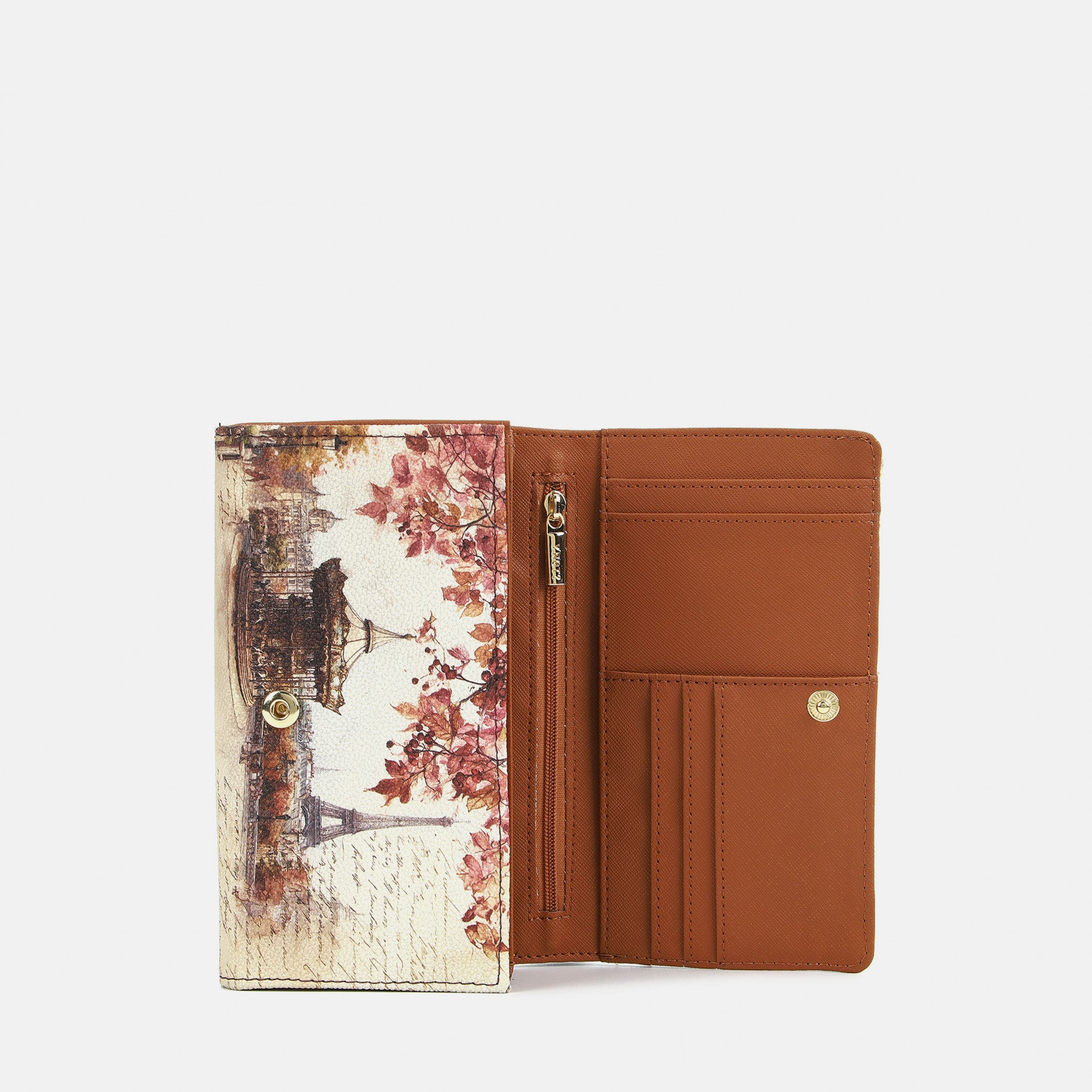 Ynot? Yes Bag Portafoglio Donna Compatto in Ecopelle con Zip