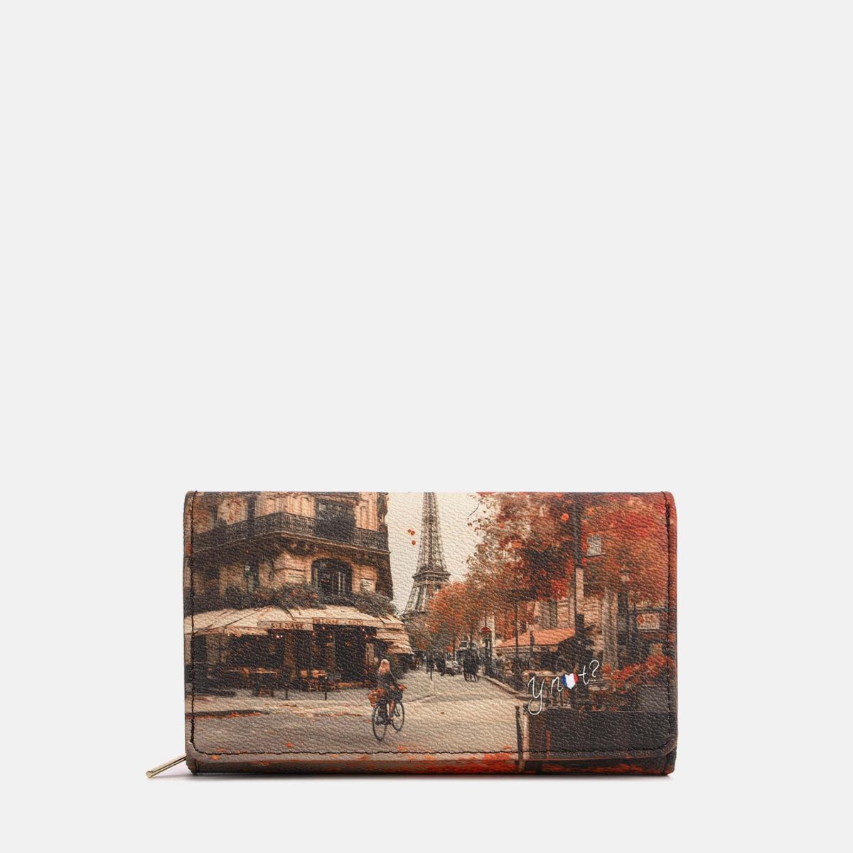 Ynot? Yes Bag Portafoglio Donna Compatto in Ecopelle con Zip