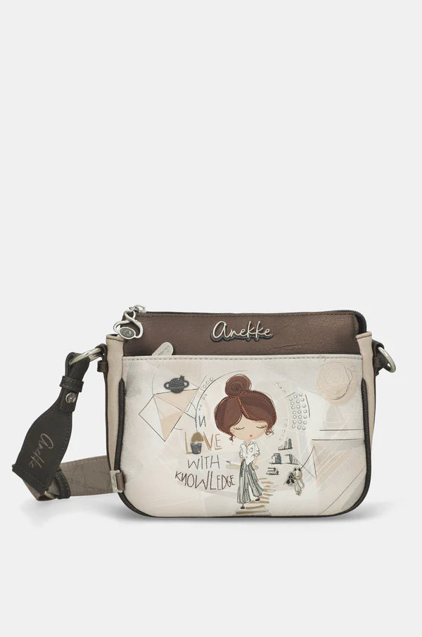 Borsa tracolla donna Anekke compatta con zip e tracolla regolabile VERDE TU | Giò Fashion