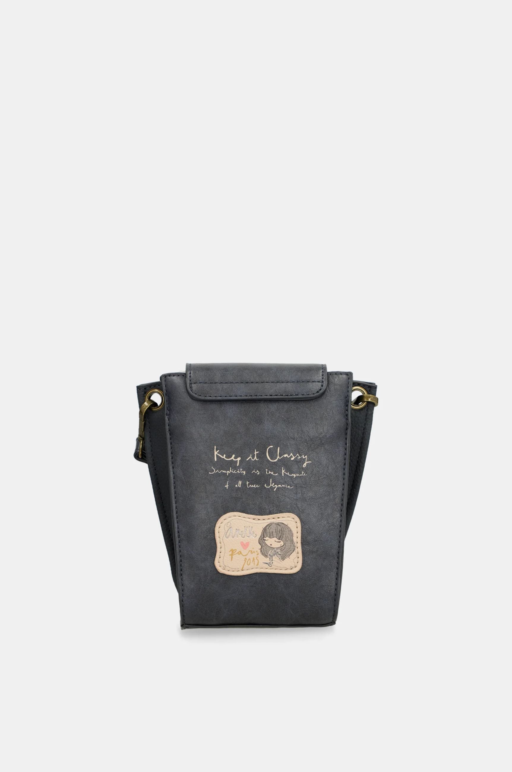 Borsa a tracolla piccola Anekke Contemporary con patta e tracolla regolabile BLU TU | Giò Fashion