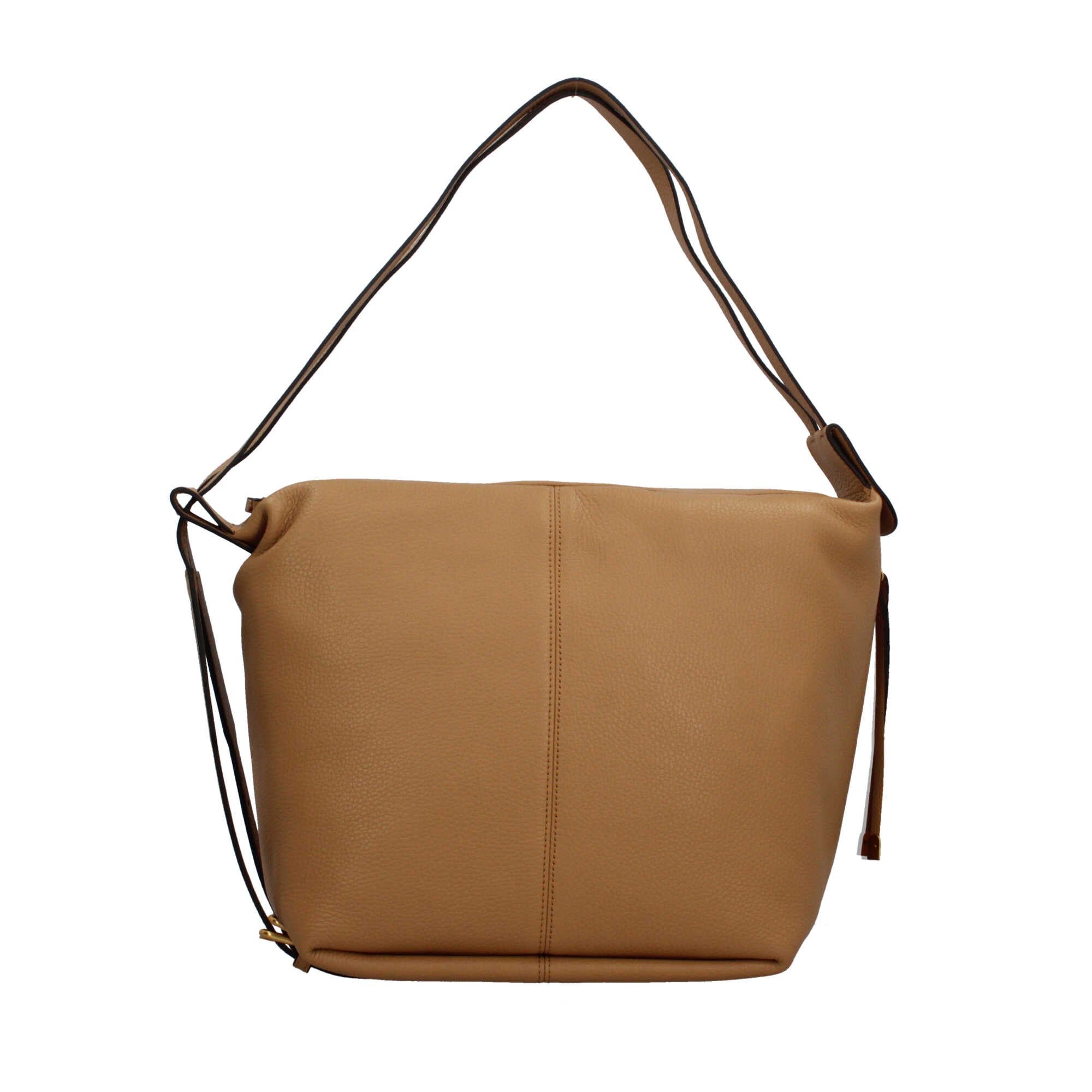 Gianni Chiarini Guia zaino in pelle martellata con doppia zip e tracolle regolabili Beige TU | Giò Fashion