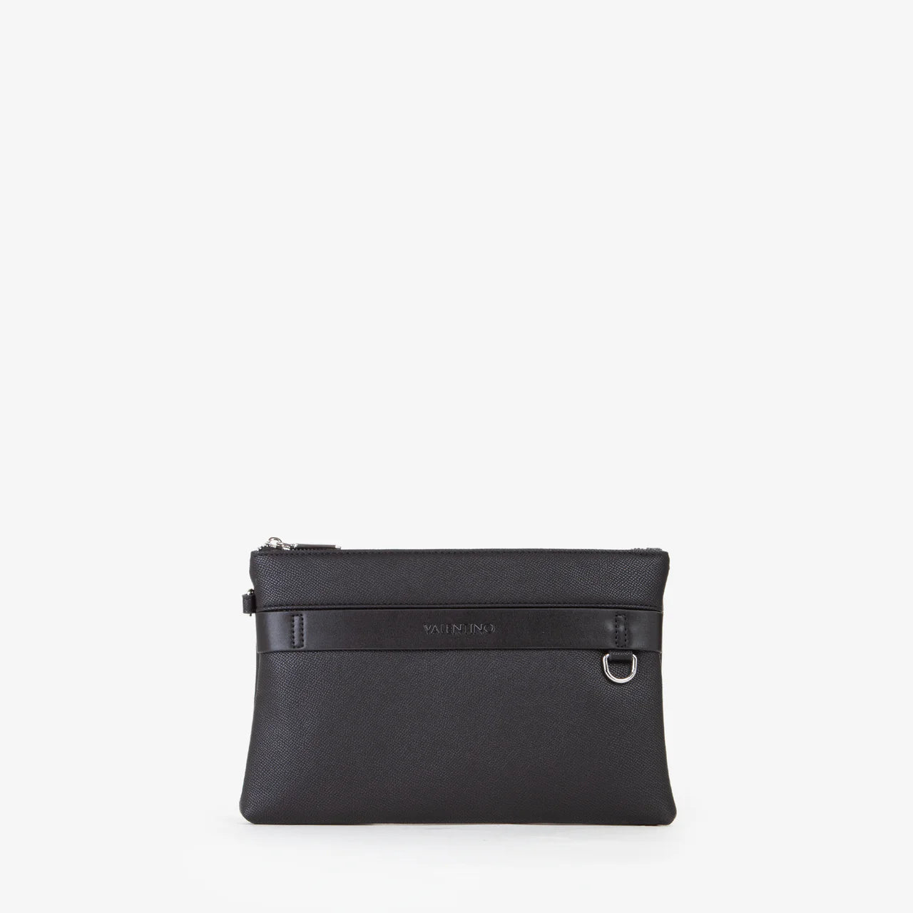 Valentino pochette uomo elegante con polsiera removibile Nero TU | Giò Fashion
