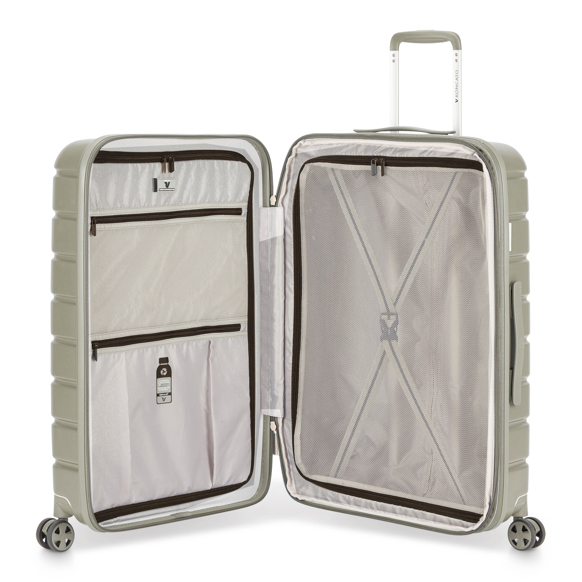 Valigia Media Trolley Espandibile Roncato Beige TU | Giò Fashion