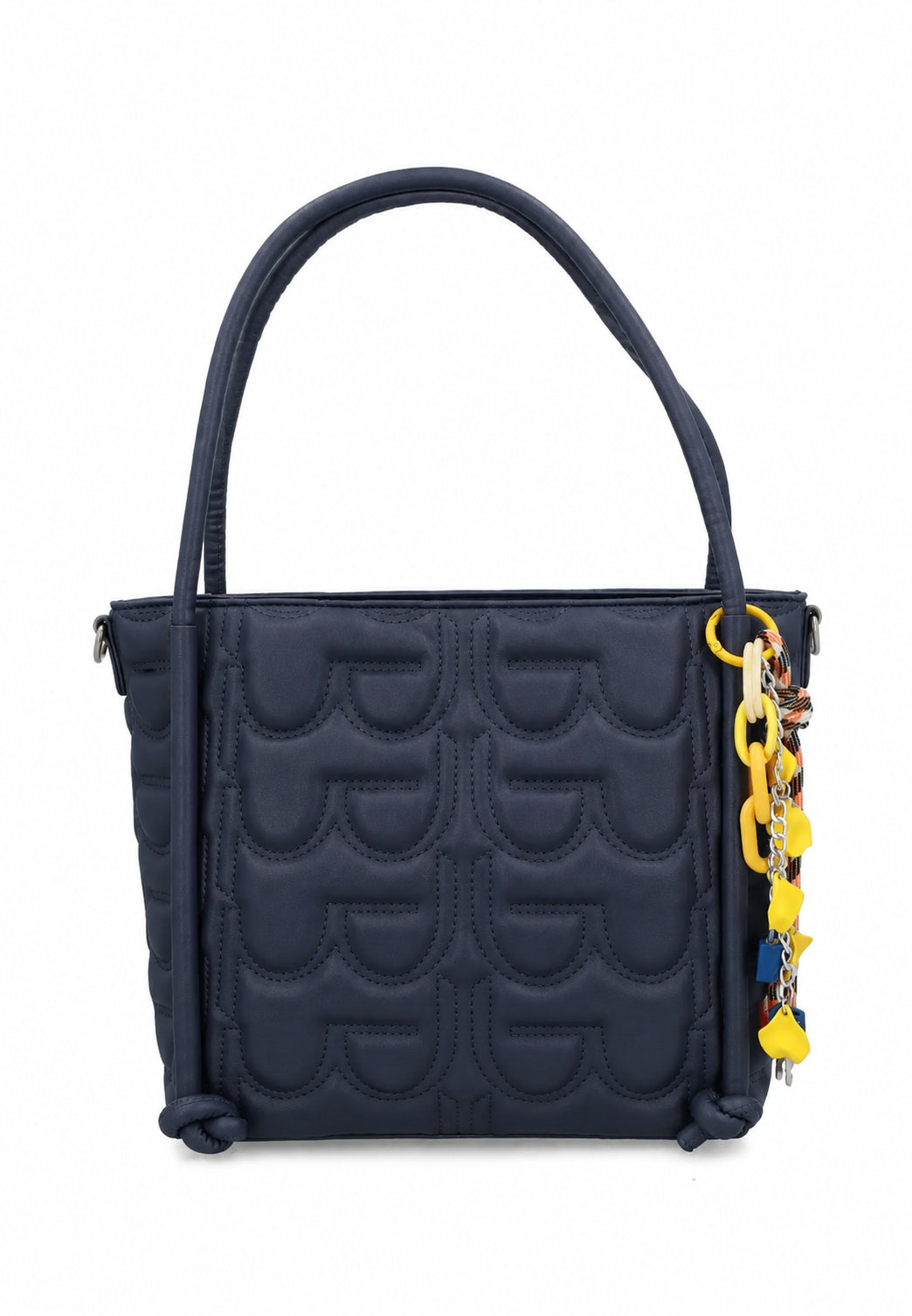 Shopper Donna By Byblos con Logo Ricamato All Over e Tracolla