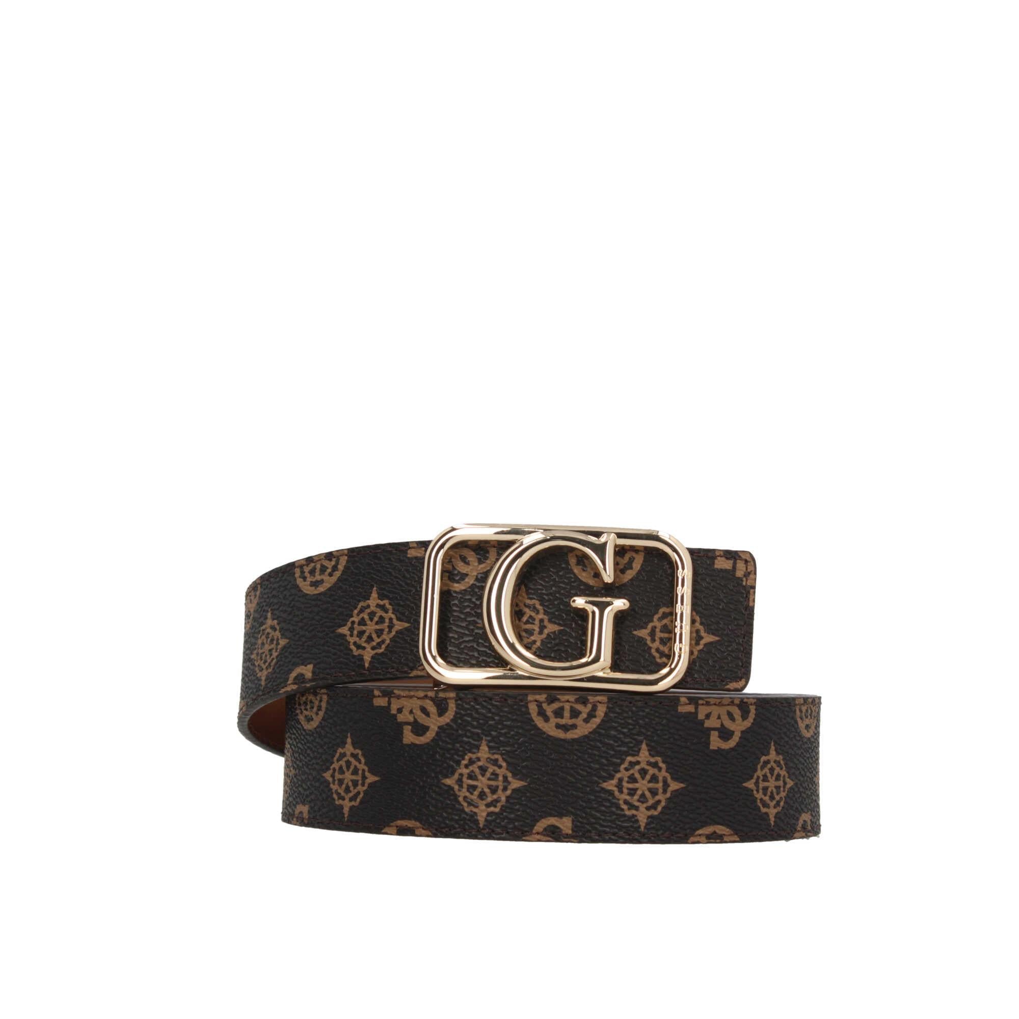 Cintura Guess Monogram con Fibbia Dorata