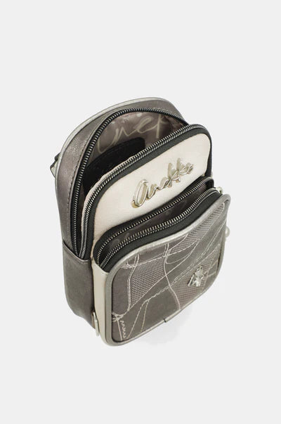 Borsa a tracolla compatta Anekke porta smartphone Grigio TU | Giò Fashion