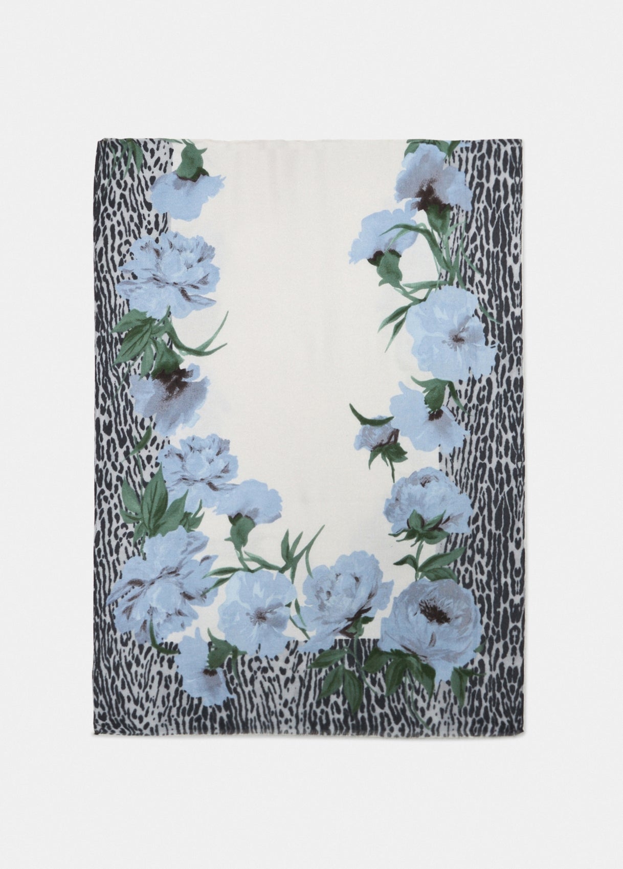 Liu Jo foulard floreale con bordi animalier