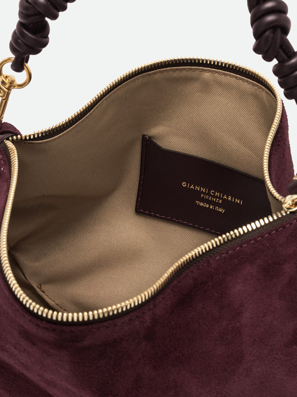 Gianni Chiarini Cleo Borsa Hobo in Pelle Scamosciata