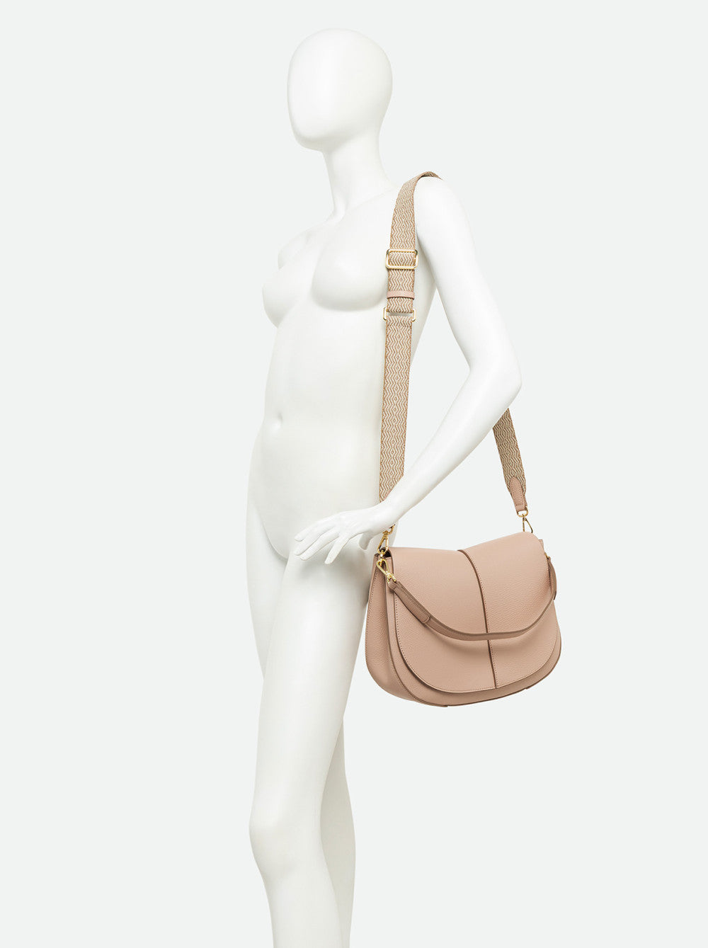 Borsa a spalla Gianni Chiarini Helena Round in pelle con doppia portabilità