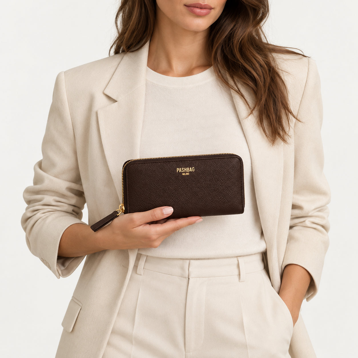 PashBag Portafoglio Donna Grande con Zip Around