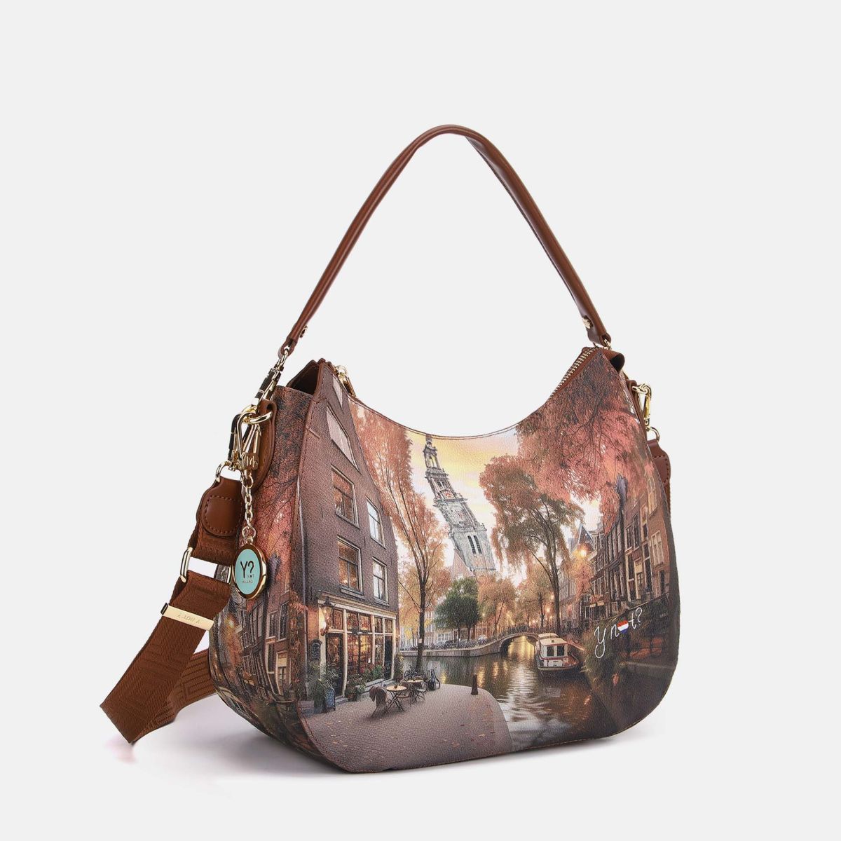 Ynot? Yes Bag Hobo Bag Donna con Tracolla