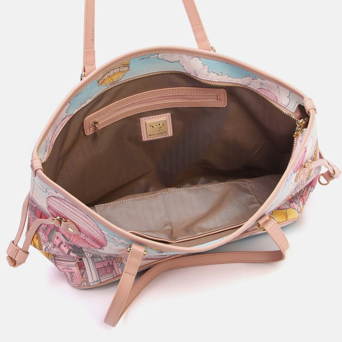 YNot? Fashionopoly – Borsa Shopping Donna con Stampa Urbana