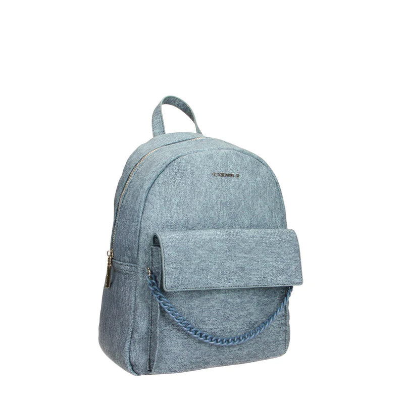 Zaino Vivienne D donna minimal design moderno capiente elegante Denim TU | Giò Fashion