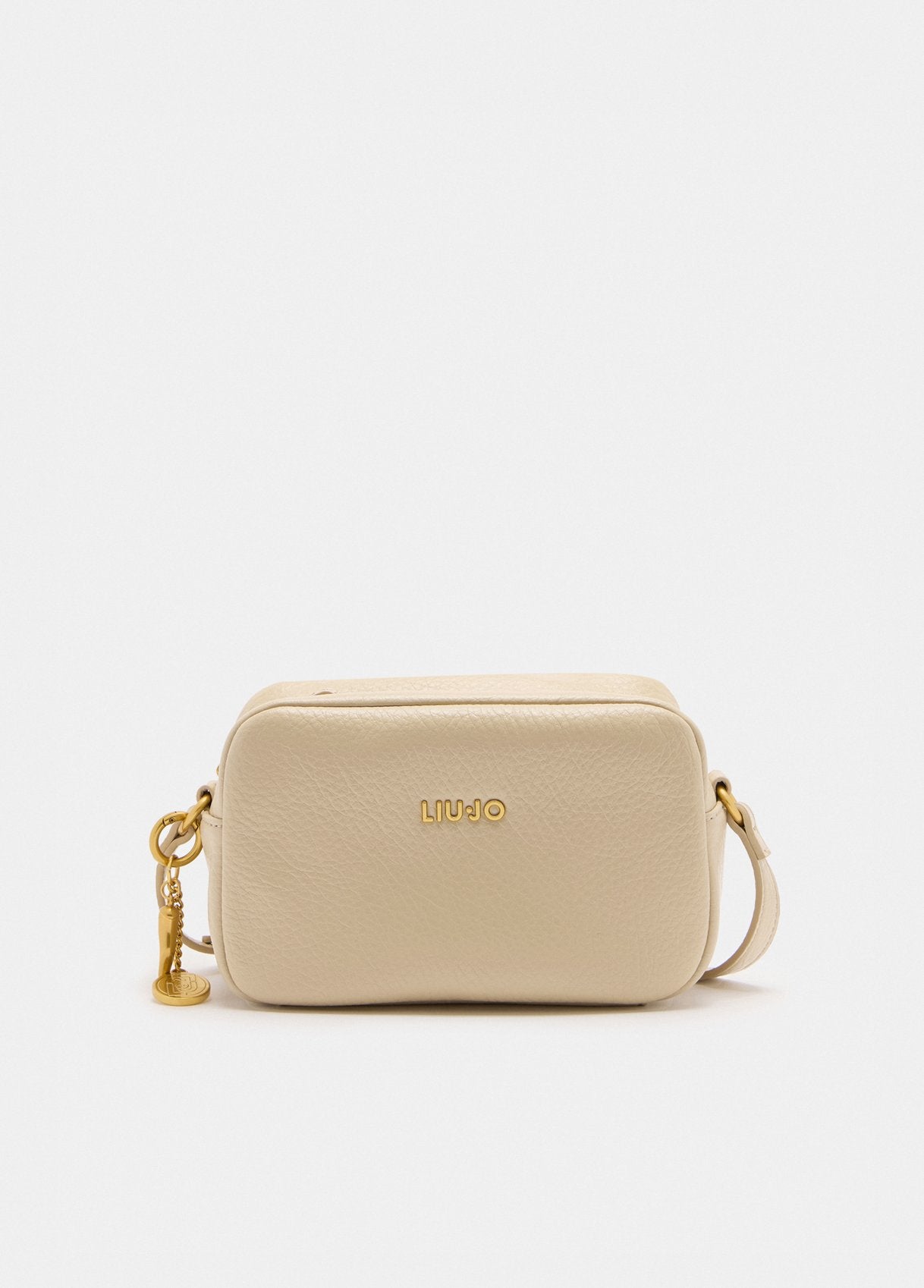 Borsa a tracolla Liu Jo compatta con logo in metallo Oro TU | Giò Fashion