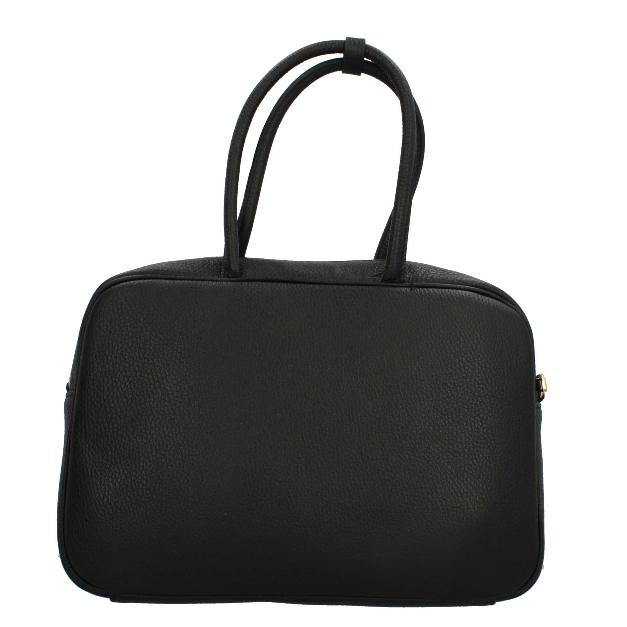 Borsa a mano Made in Italy in pelle martellata con doppio manico e tracolla BLU SCURO TU | Giò Fashion