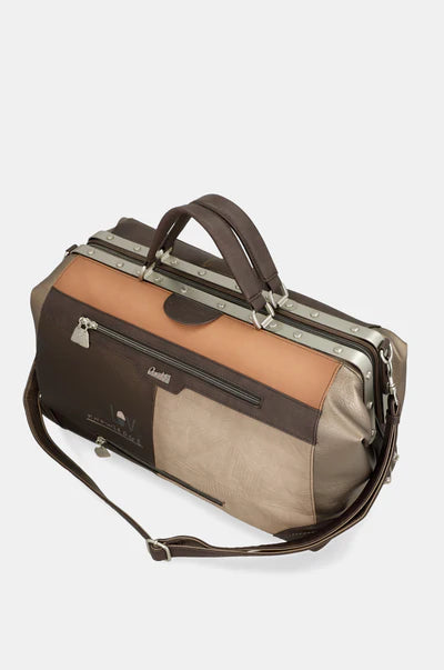 Borsa viaggio donna Anekke con manici e tracolla regolabile Marrone TU | Giò Fashion