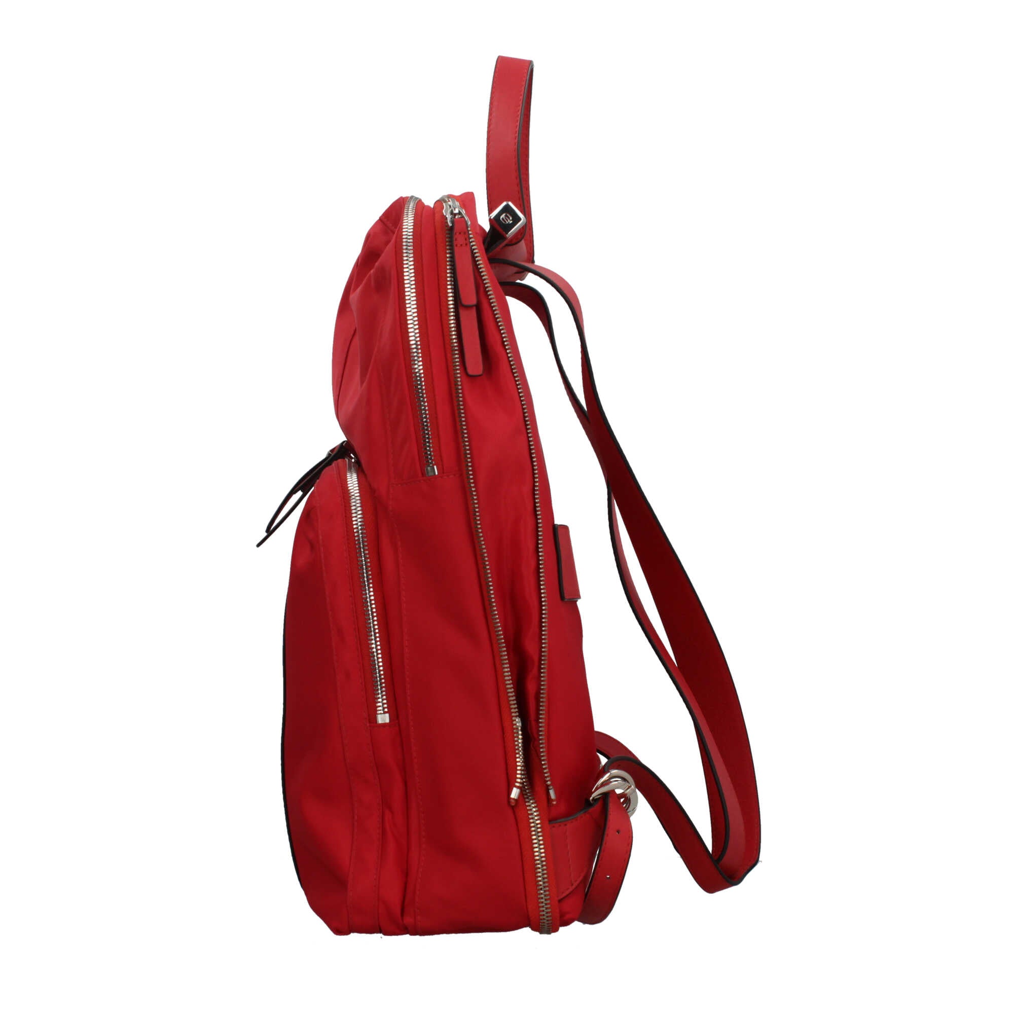 Piquadro zaino espandibile porta PC 15.6" in pelle con protezione antiurto e RFID Rosso TU | Giò Fashion