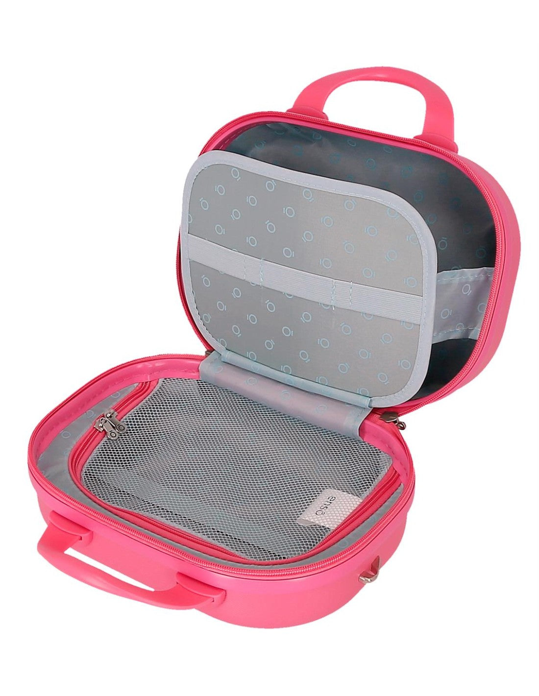 Disney Stitch Beauty Case da Viaggio Rigido in ABS con Maniglia e Fascia per Trolley
