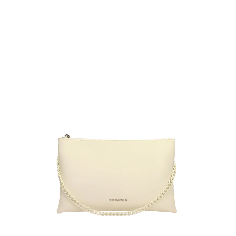 Borsa Vivienne D donna a tracolla con catena design moderno elegante Bianco TU | Giò Fashion