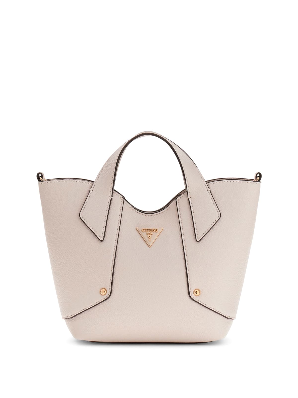 Borsa a mano Guess donna strutturata con doppi manici e logo GRIGIO TU | Giò Fashion