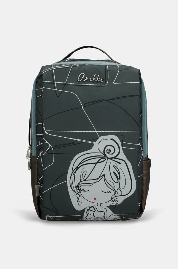 Zaino Anekke donna multifunzione con tasche design illustrato iconico BLU TU | Giò Fashion