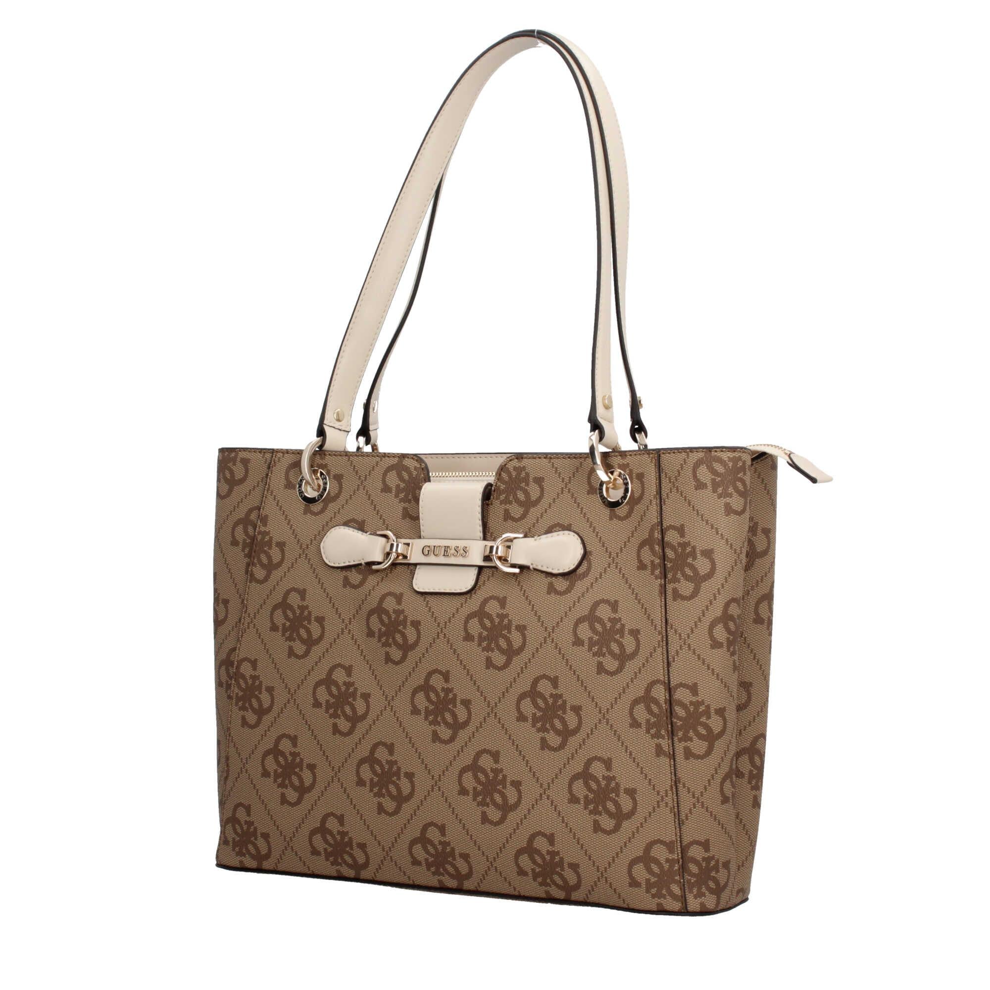 Borsa Shopping Guess Stile Iconico con Monogramma All-Over