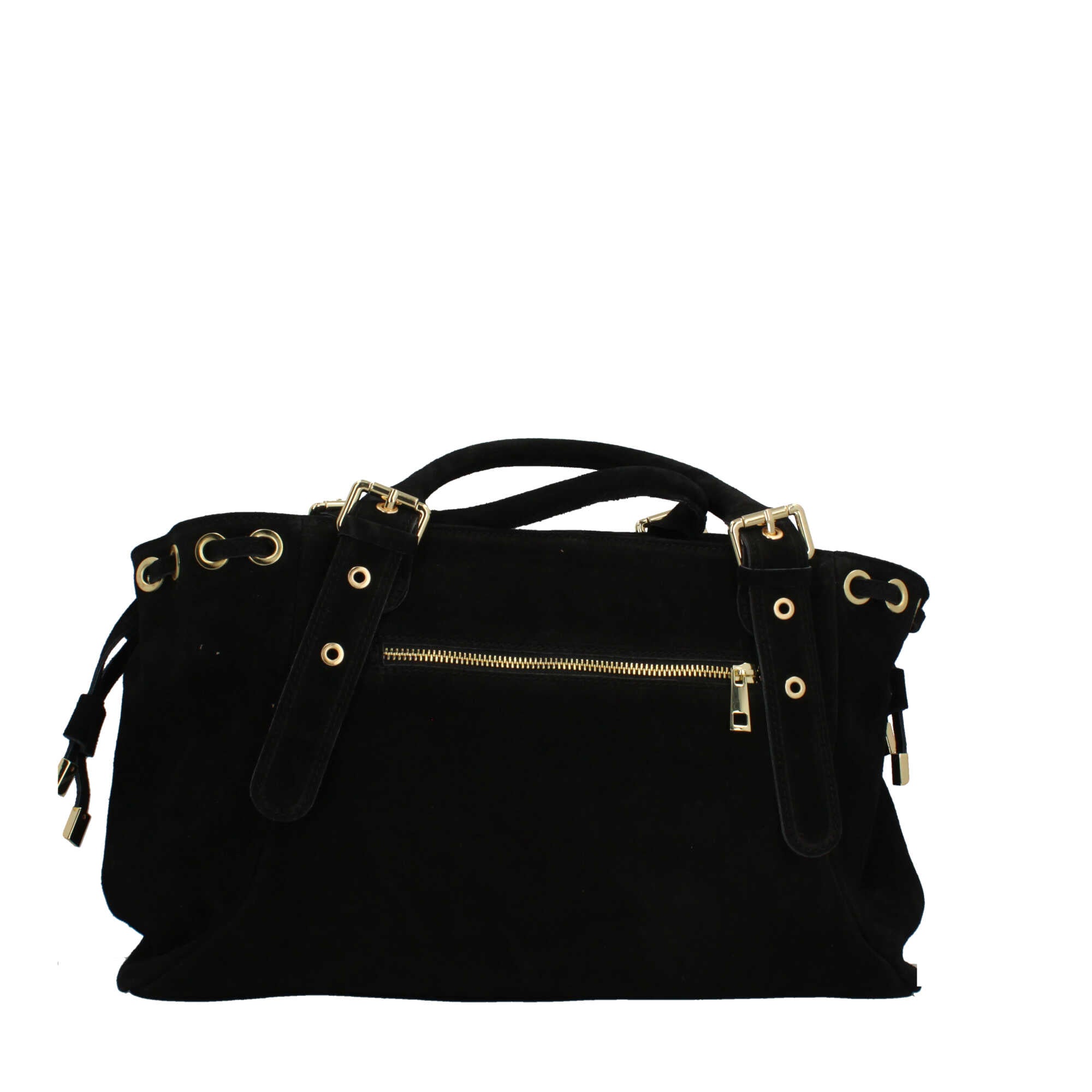 Borsa a mano in vera pelle scamosciata Made in Italy