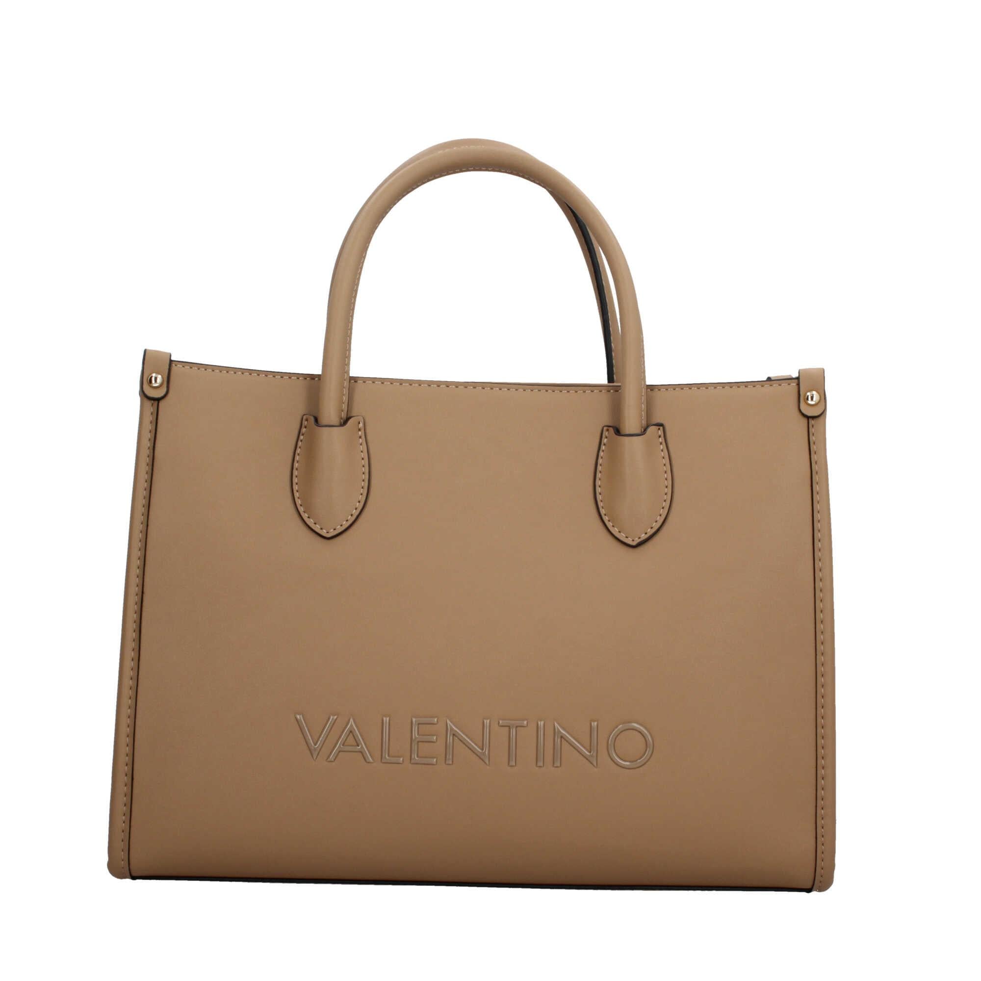 Borsa Shopping Valentino con Tracolla Staccabile e Maxi Logo in Gomma