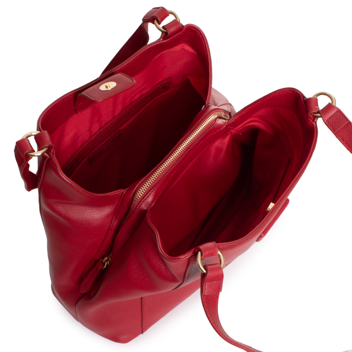 Mario Valentino borsa a spalla da donna elegante e capiente Rosso TU | Giò Fashion