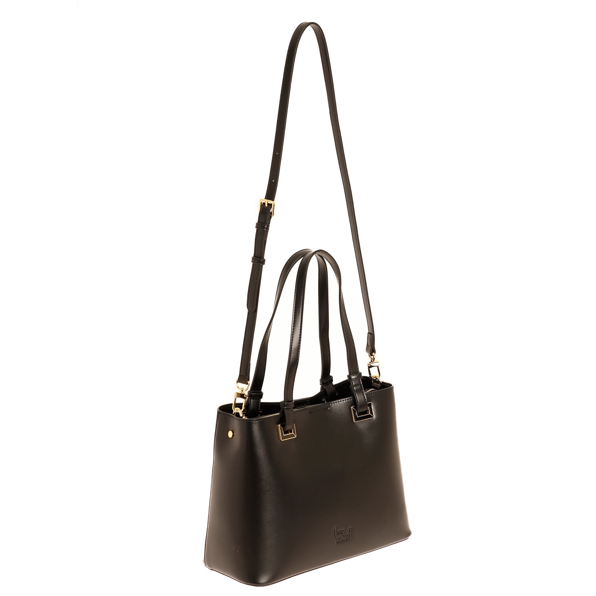 Borsa a spalla Byblos donna elegante con doppio manico e tracolla regolabile Nero TU | Giò Fashion