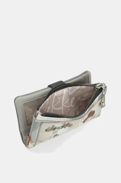 Portafoglio donna Anekke con zip e portamonete Grigio TU | Giò Fashion