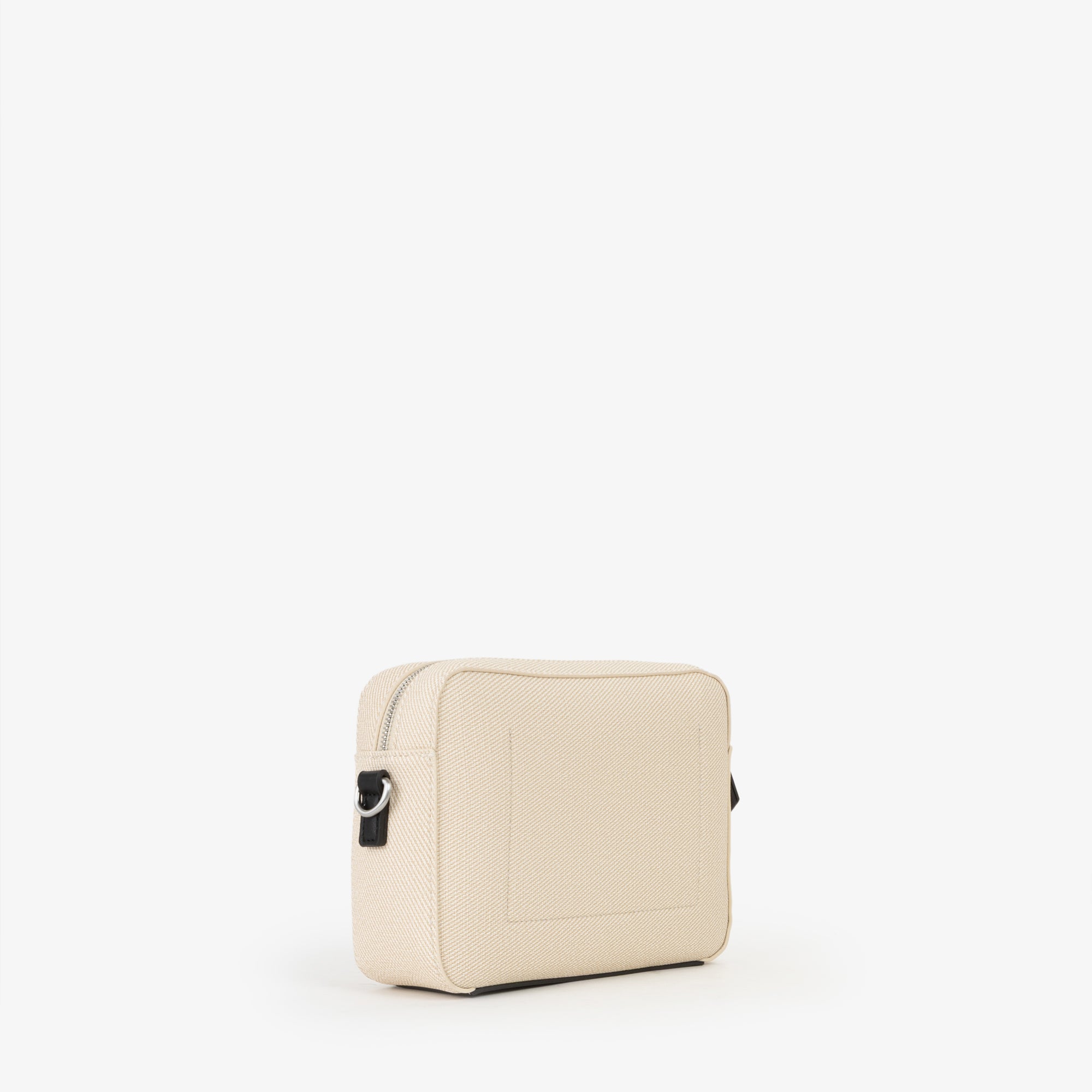 Borsa a tracolla Mario Valentino compatta in tessuto con chiusura zip e design essenziale Nero TU | Giò Fashion