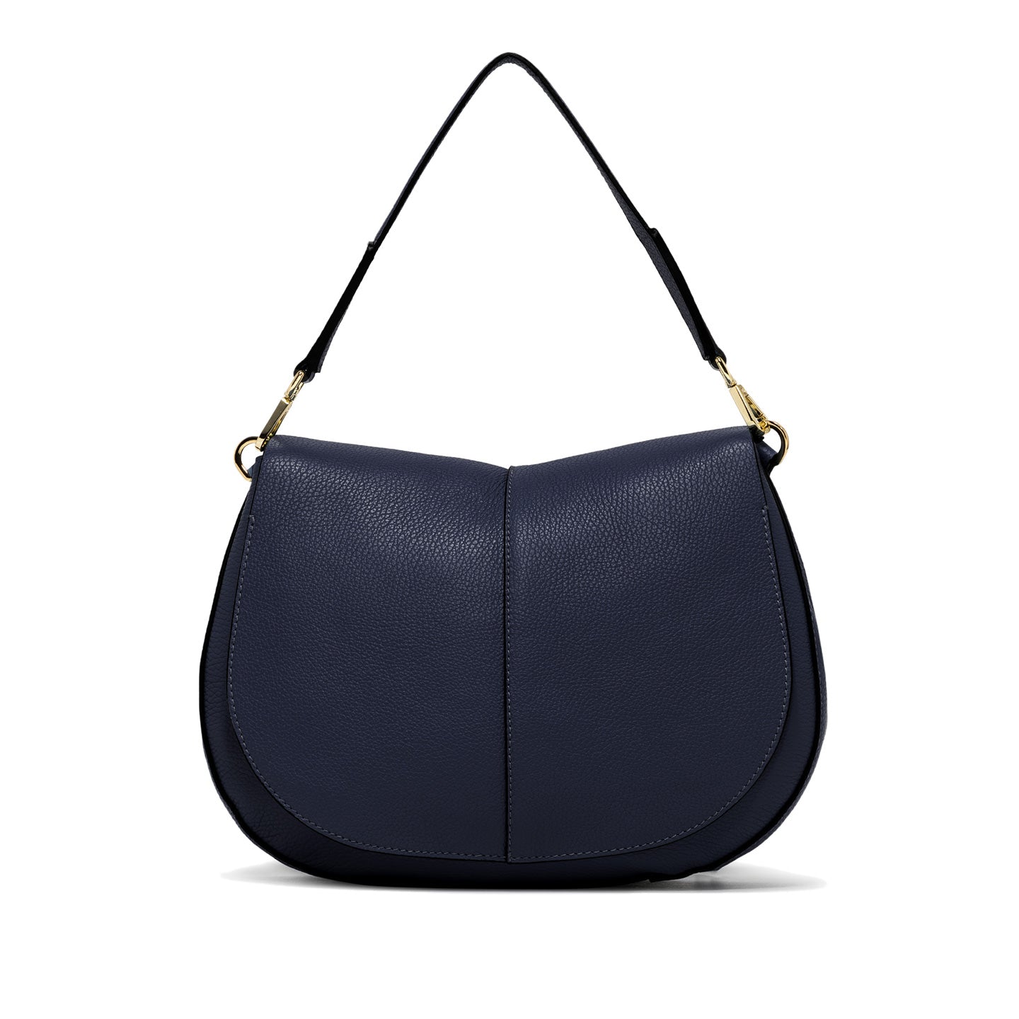 Gianni Chiarini Helena Round borsa a tracolla in pelle martellata con tracolla regolabile Blu TU | Giò Fashion