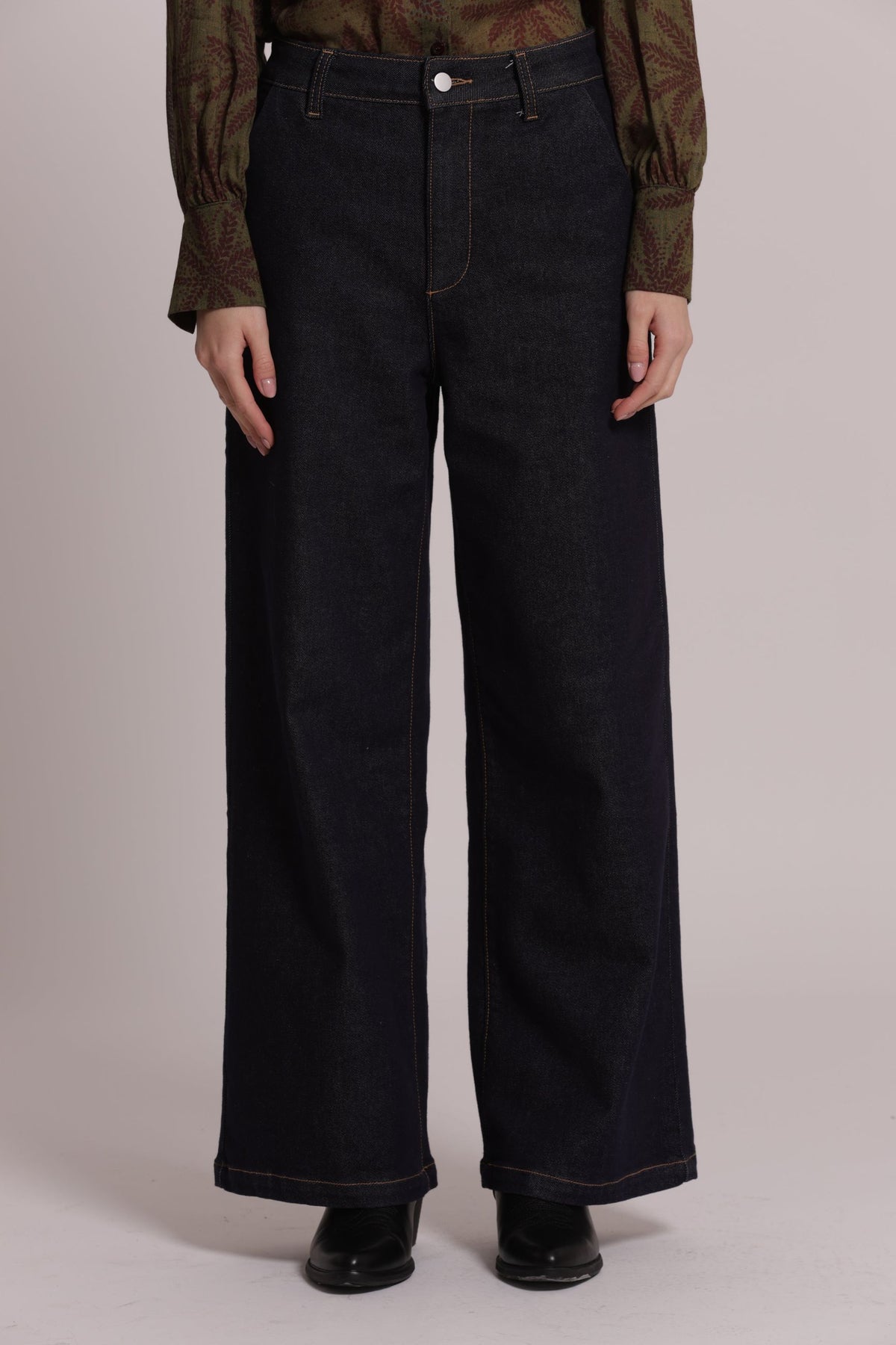Jeans Palazzo Donna Mimi Mua con Tasche Oblique
