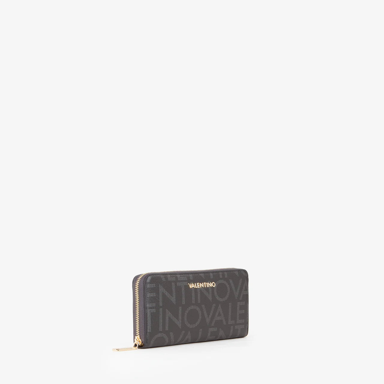 Valentino portafoglio logato con zip around Nero TU | Giò Fashion