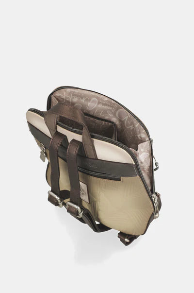 Zaino donna Anekke con zip e spallacci regolabili compatto Beige TU | Giò Fashion