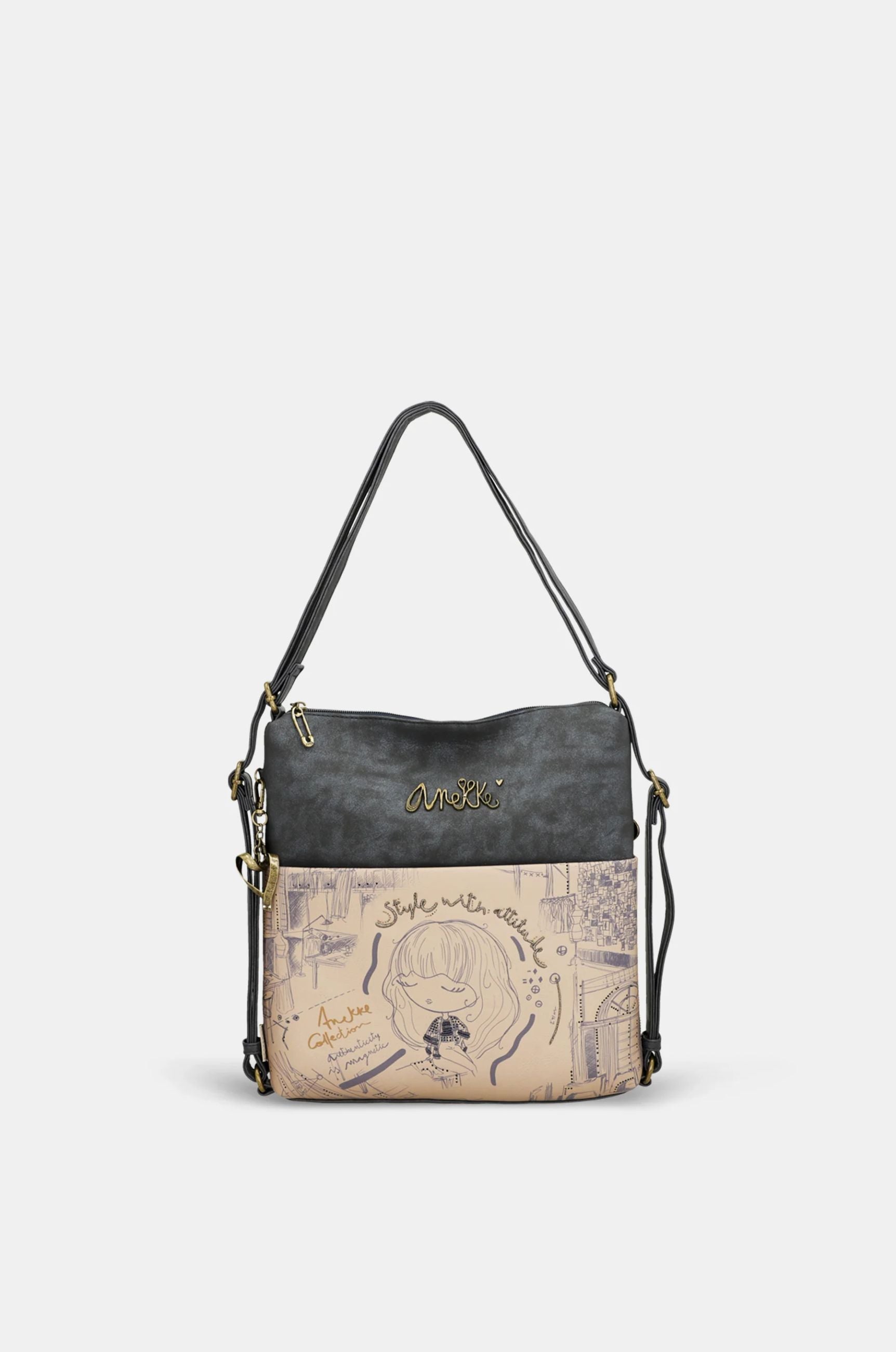 Borsa zaino Anekke Contemporary con tracolla regolabile BLU TU | Giò Fashion
