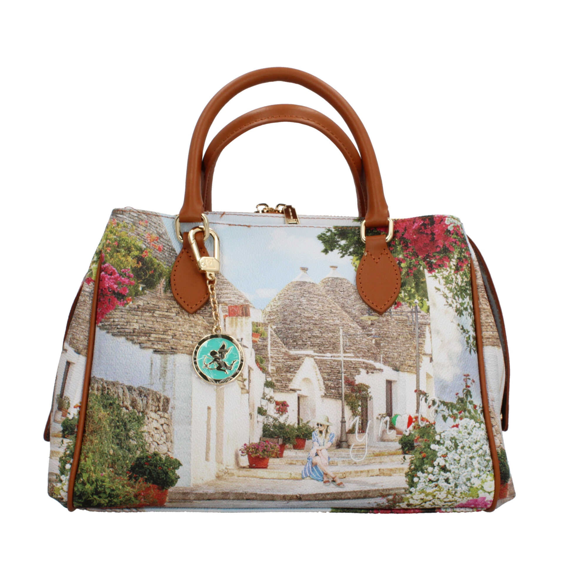 Borsa YNot Milano a mano con stampa PUGLIA SUM TU | Giò Fashion