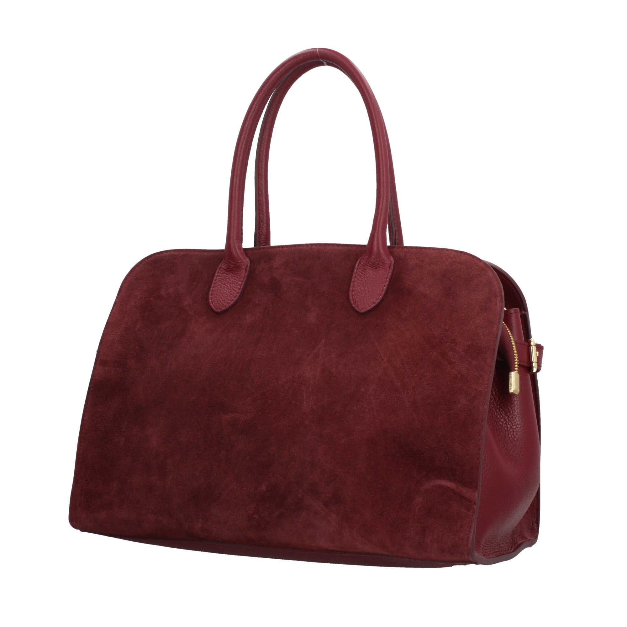 Borsa shopping a spalla in vera pelle Made in Italy