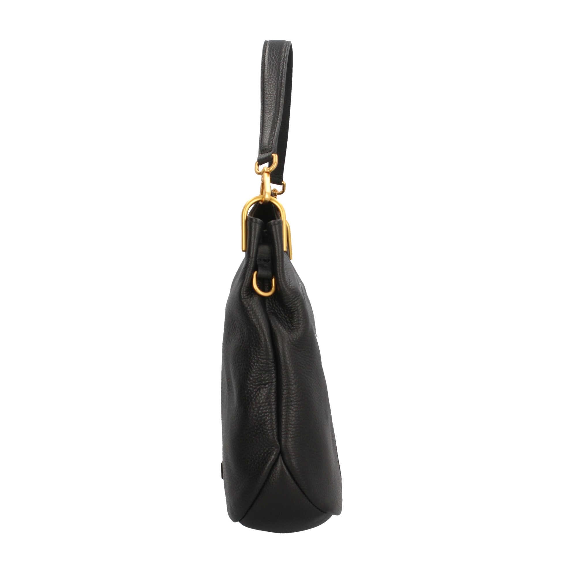 Gianni Chiarini Leila Hobo Bag in Pelle Martellata con Dettagli Luminosi