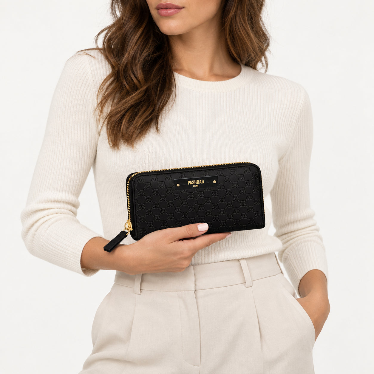 PashBag Portafoglio Donna Grande con Chiusura Zip Around