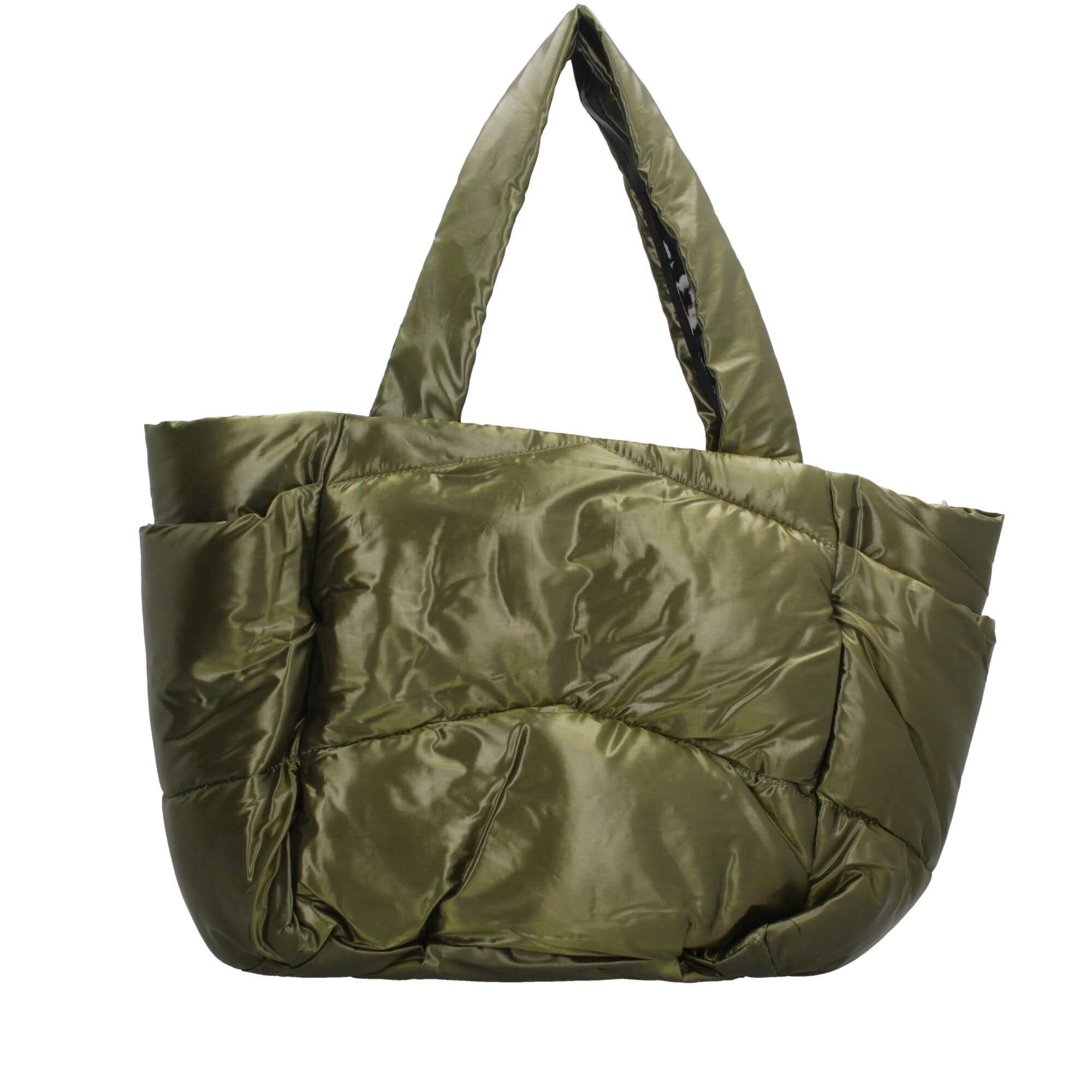 Borsa Tote Kway in Nylon Imbottito con Design Trapuntato