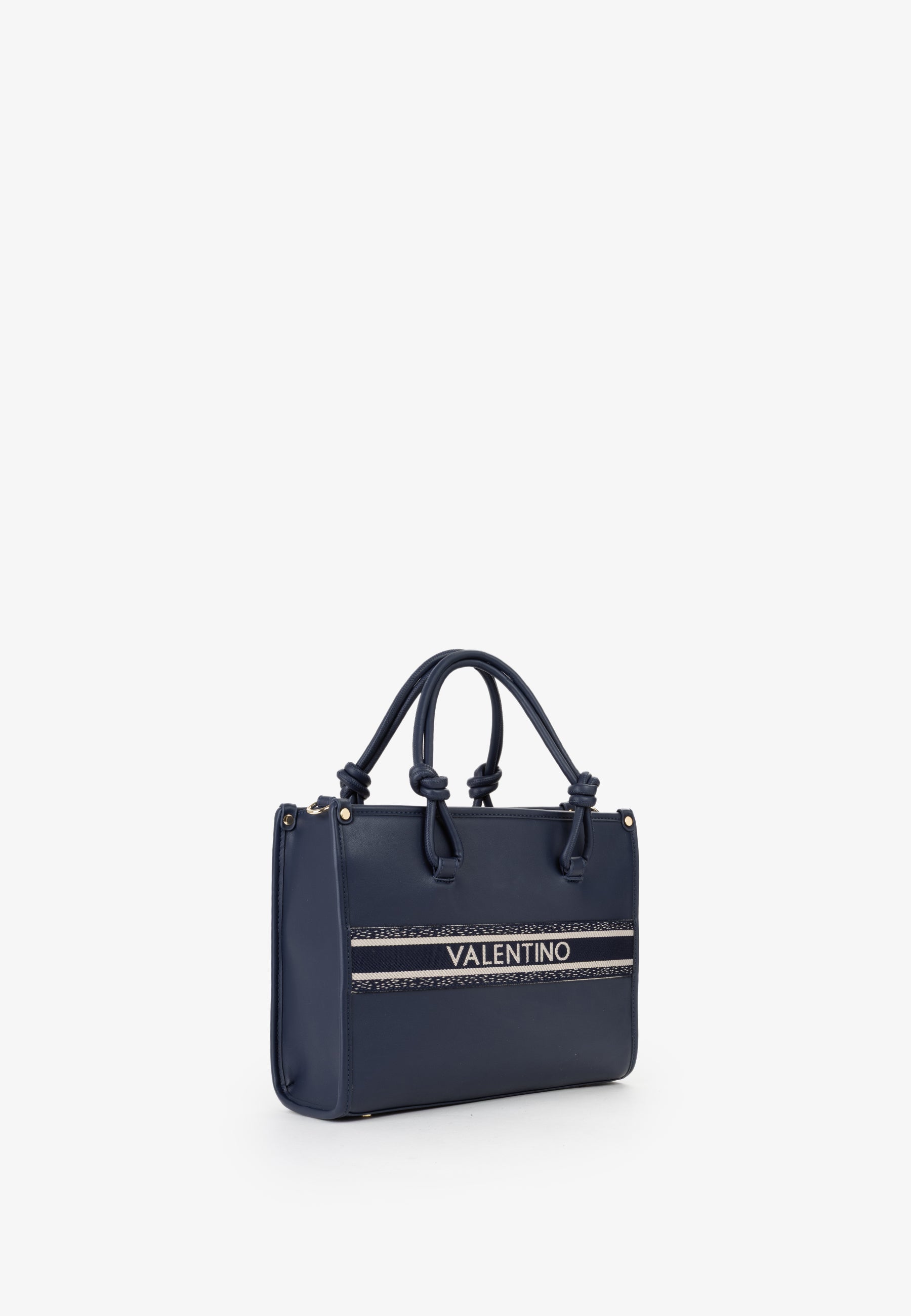 Borsa a mano donna Mario Valentino con tracolla logata e design strutturato BLU TU | Giò Fashion