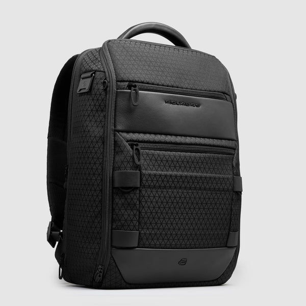 Zaino Piquadro espandibile porta PC e tablet con organizer interno Nero TU | Giò Fashion