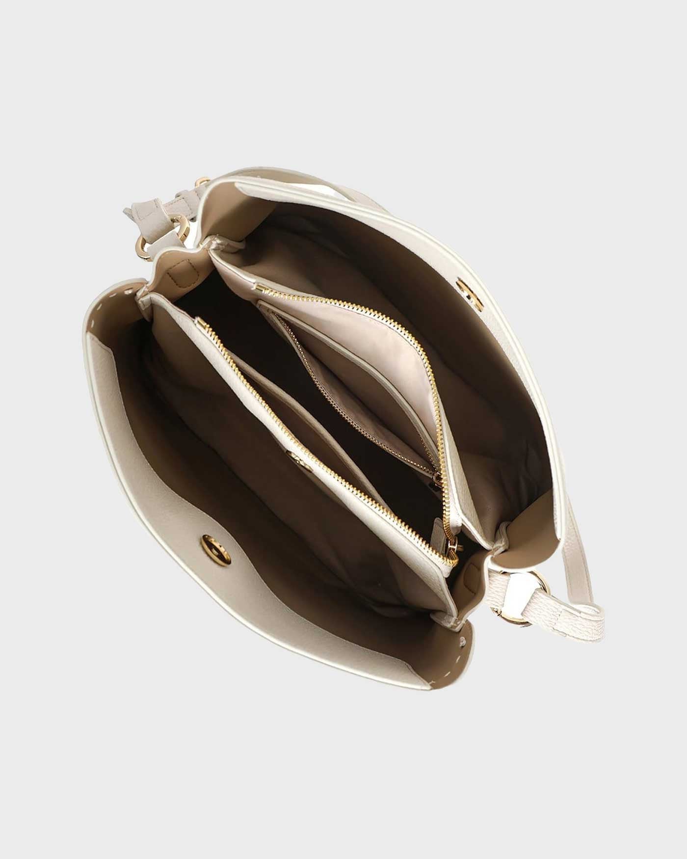 By Byblos borsa a spalla donna dal design essenziale e contemporaneo Beige TU | Giò Fashion