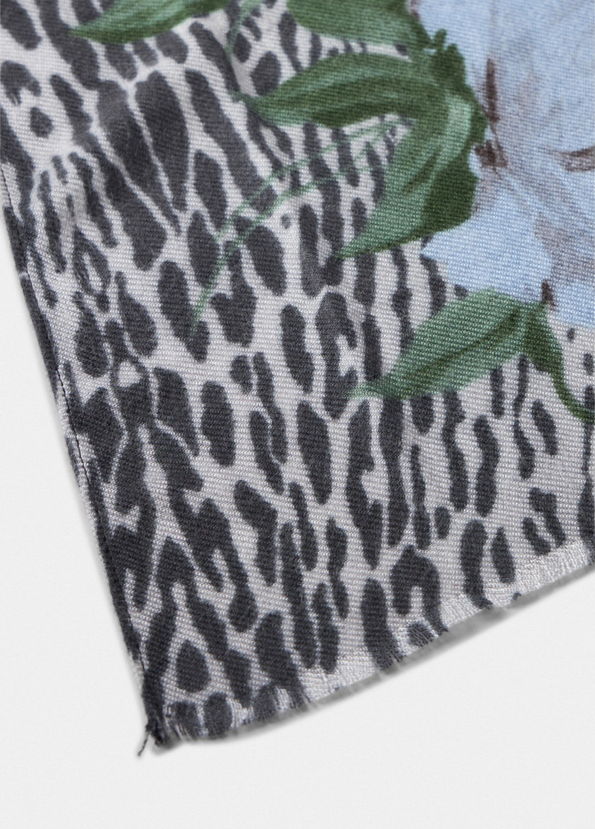 Liu Jo foulard floreale con bordi animalier