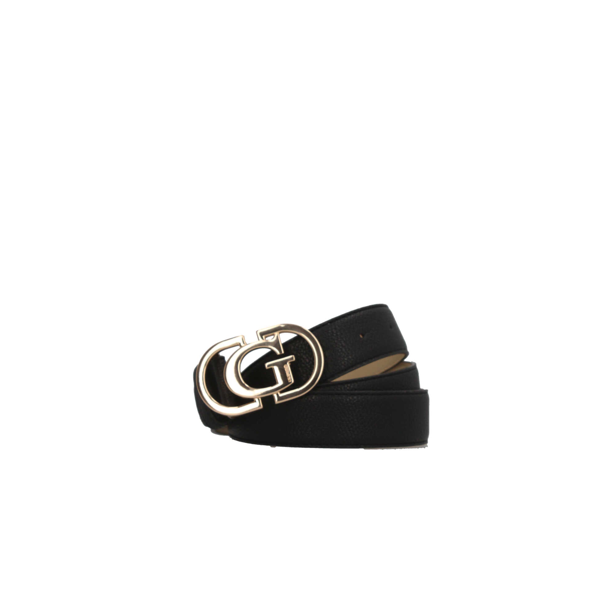 Cintura Guess con fibbia doppia G dorata Nero M | Giò Fashion