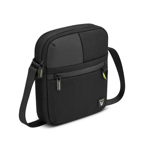 Tracolla grande Roncato rettangolare porta tablet pratica e organizzata NERO TU | Giò Fashion