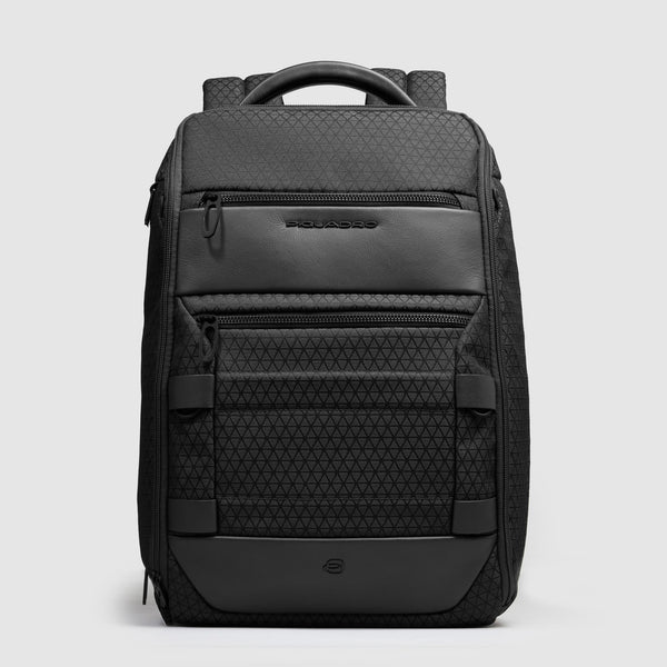 Zaino Piquadro espandibile porta PC e tablet con organizer interno Nero TU | Giò Fashion