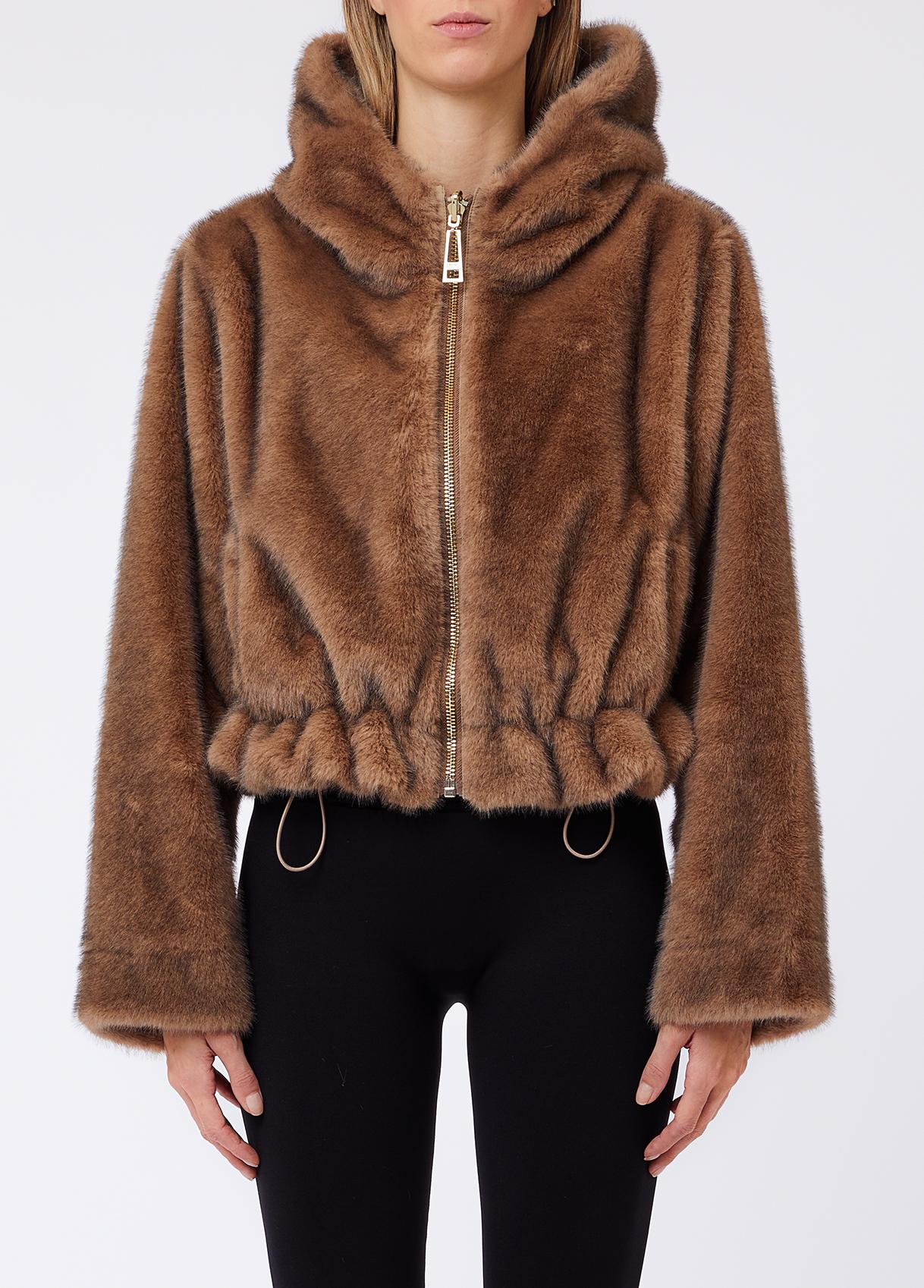 Liu Jo Giubbotto Donna Reversibile in Teddy con Zip